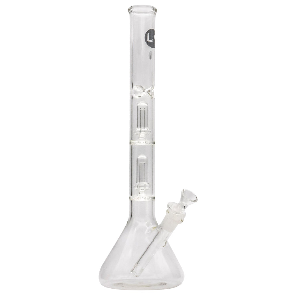 LA Pipes - Single or Double Showerhead Perc Beaker Bong