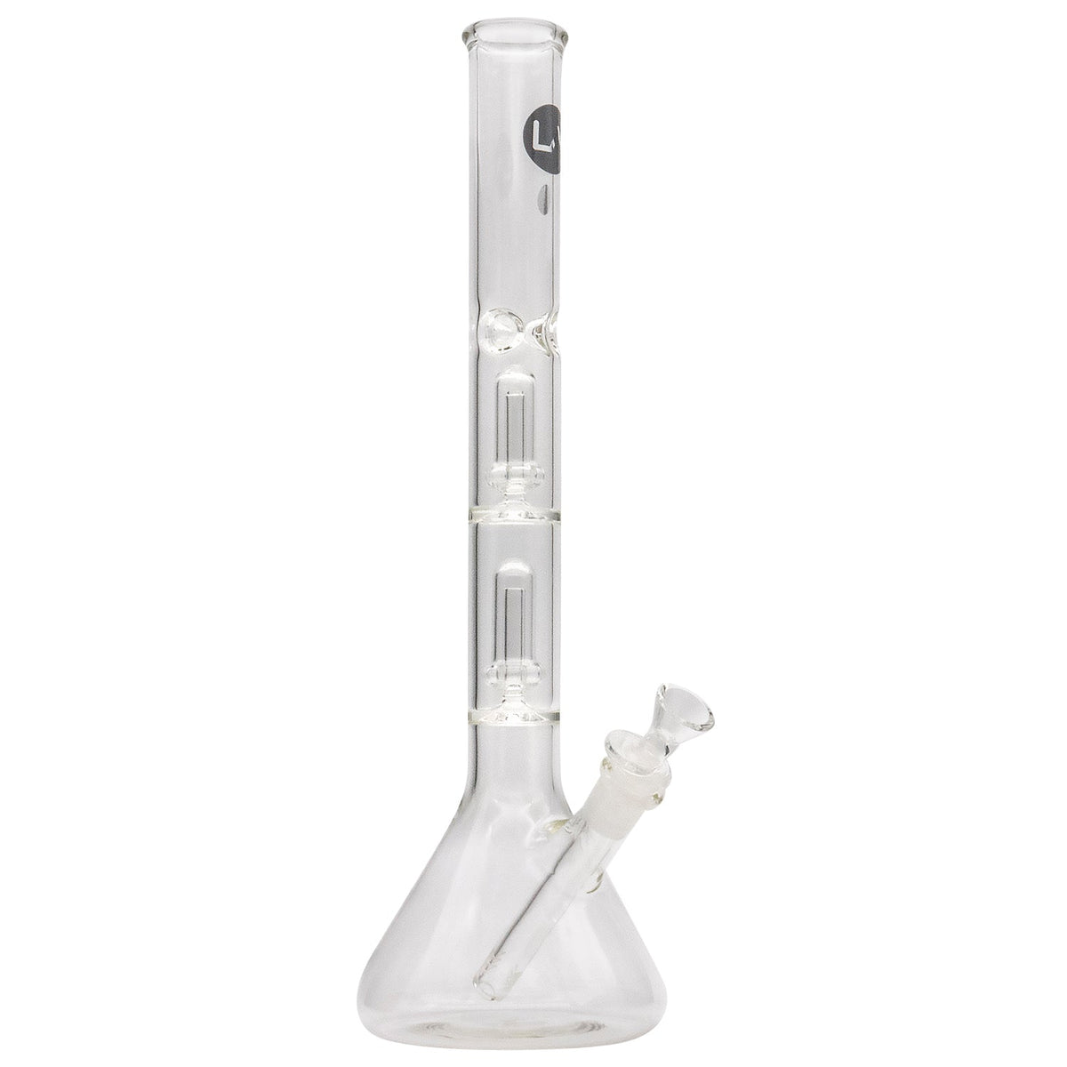 LA Pipes - Single or Double Showerhead Perc Beaker Bong