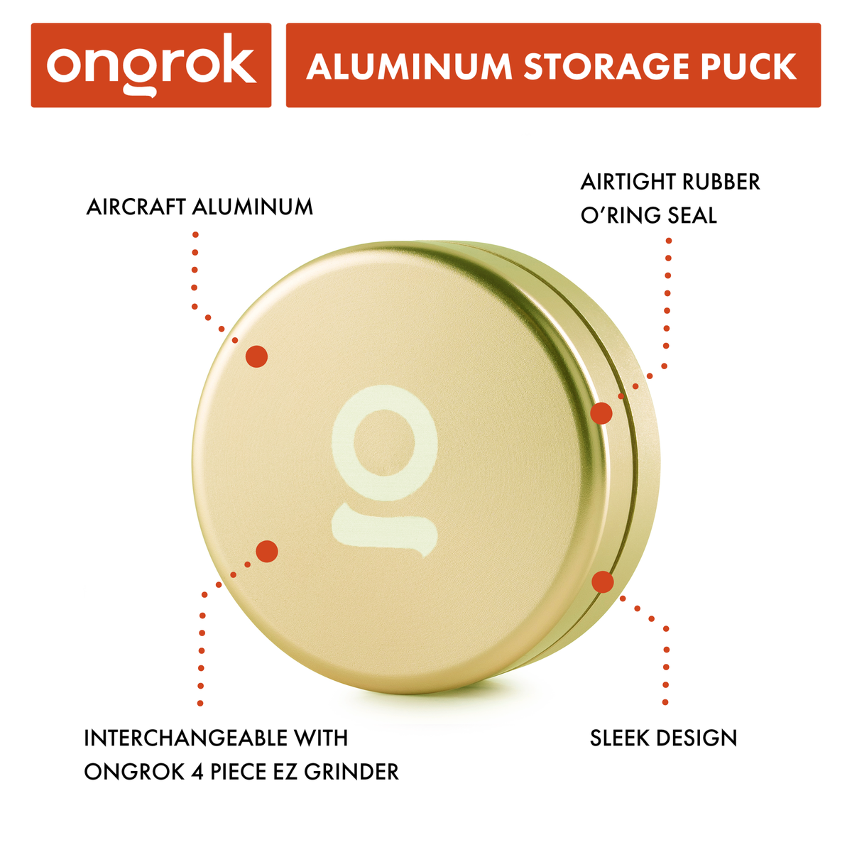 Ongrok - Aluminum Storage Puck
