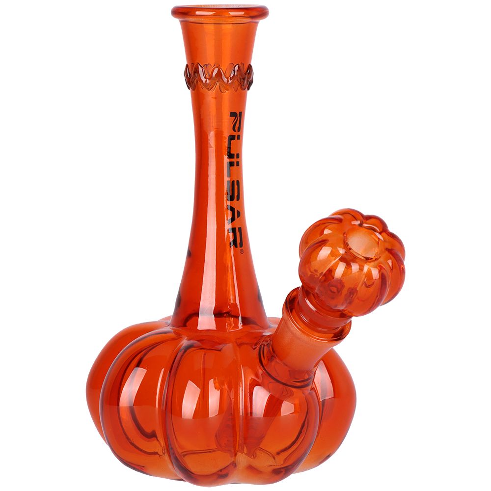 Pulsar ~ Pumpkin Glass Water Pipe - 7.25" / 14mm F