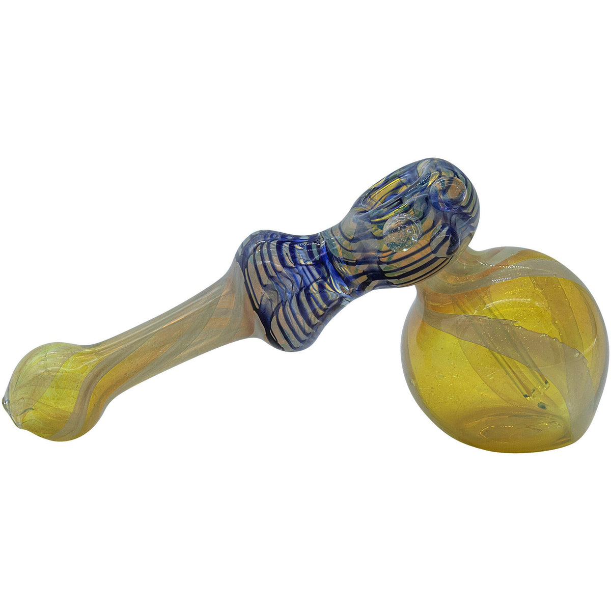 LA Pipes - "Raked Hammer" Fumed Hammer Bubbler Pipe (Various Colors)