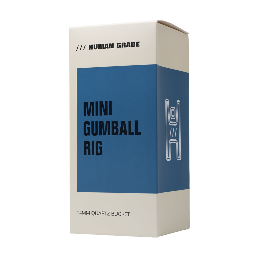 Human Grade - 10" Mini Gumball Rig Glass Water Pipe