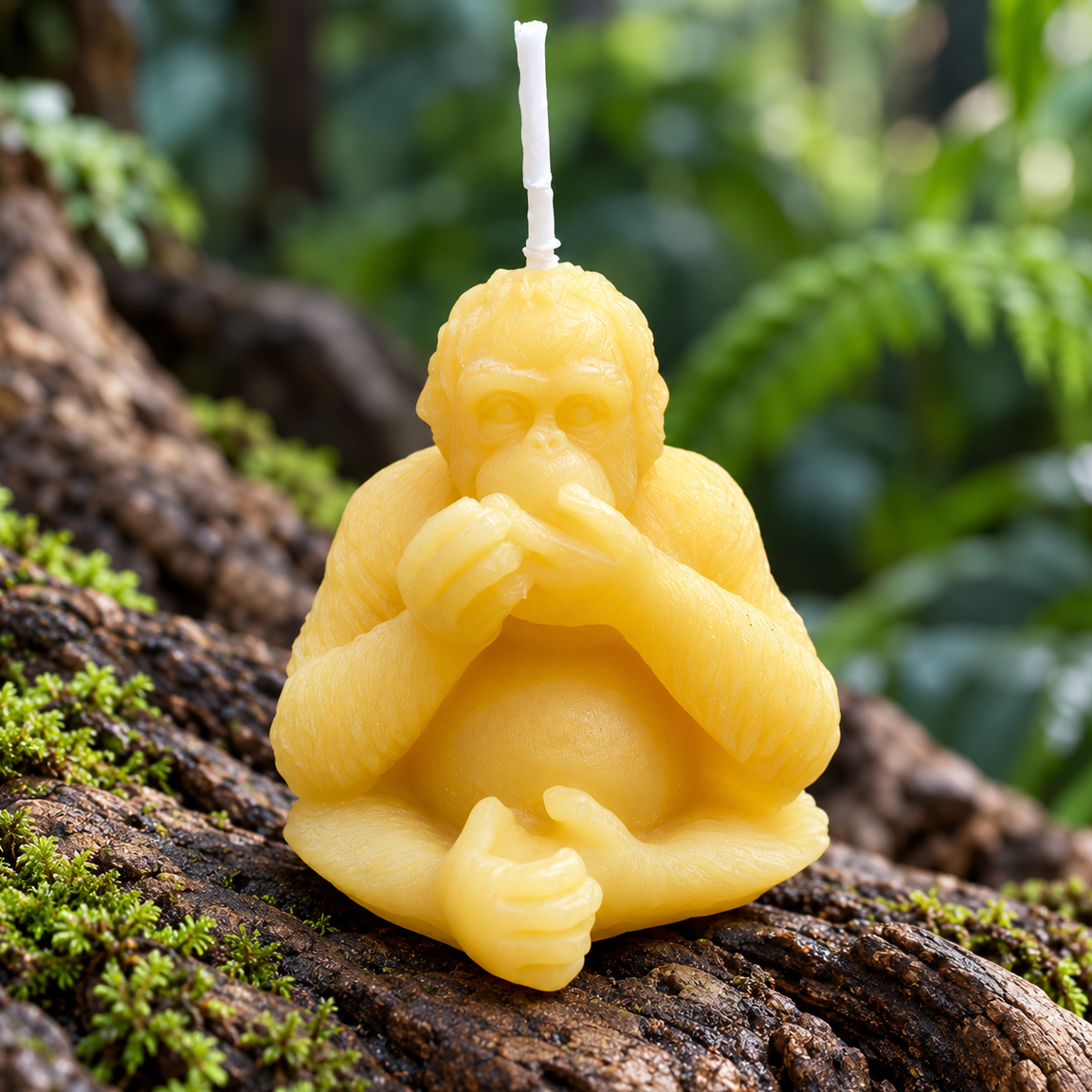 Orangutan Beeswax Candle