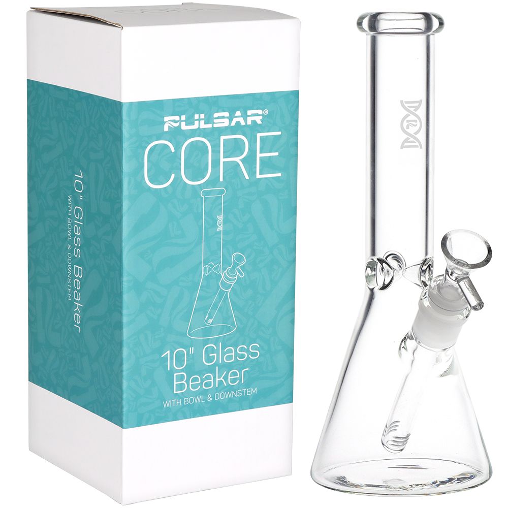 Pulsar ~ CORE Beaker Glass Water Pipe - 10" / 14mm F