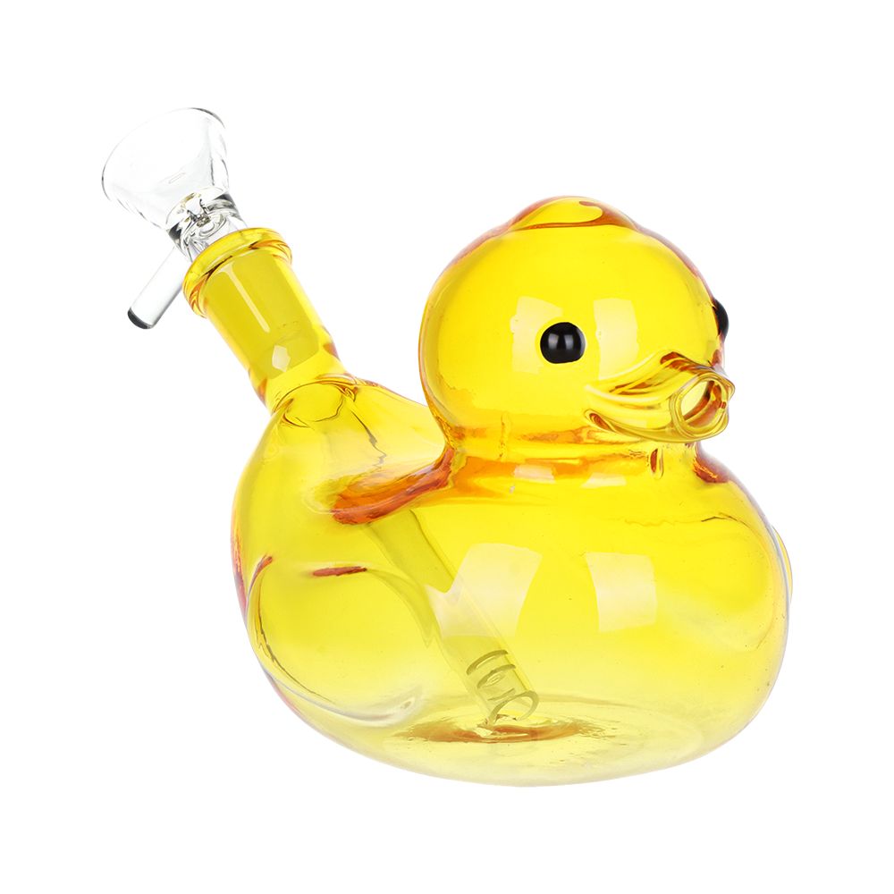 SeshGear ~ Floating Ducky Water Pipe - 5.5" / 14mm F / Colors Vary
