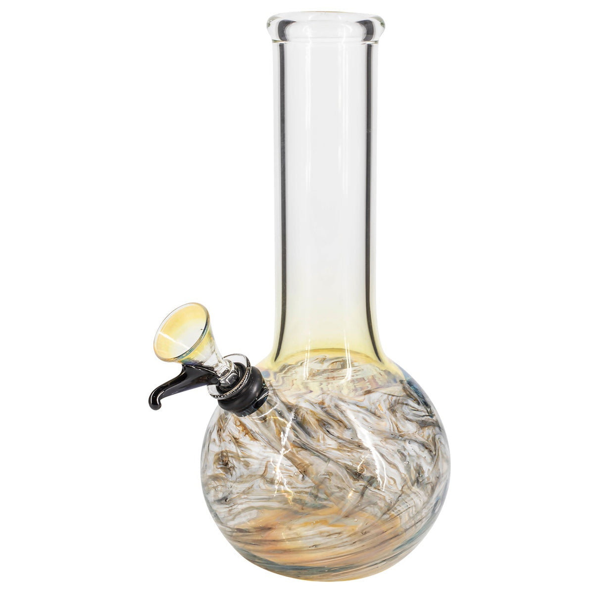 LA Pipes - Raked Tiger Stripe Accented Beaker Bong 8"