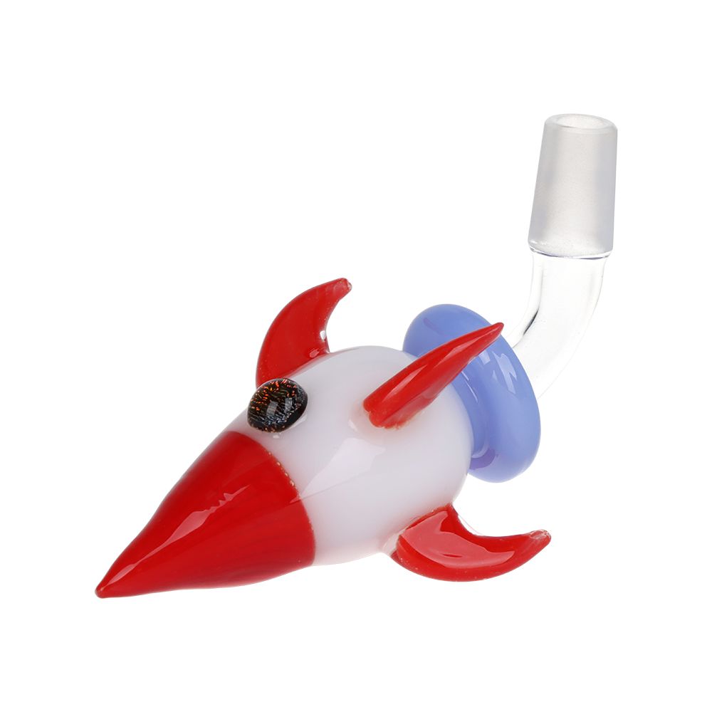 Pulsar ~ Rocketship Glass Water Pipe - 12" / 14mm F
