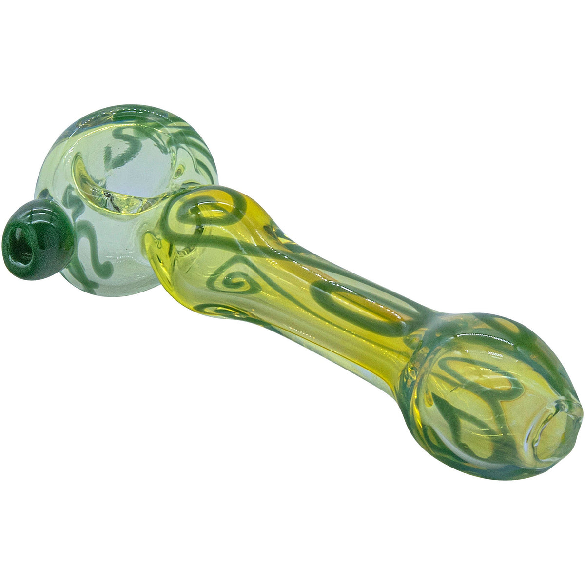 LA Pipes - "Painted Warrior Spoon" Glass Pipe