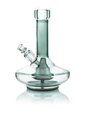 GRAV® > Small Wide Base Water Pipe - Smoke with Clear Accents