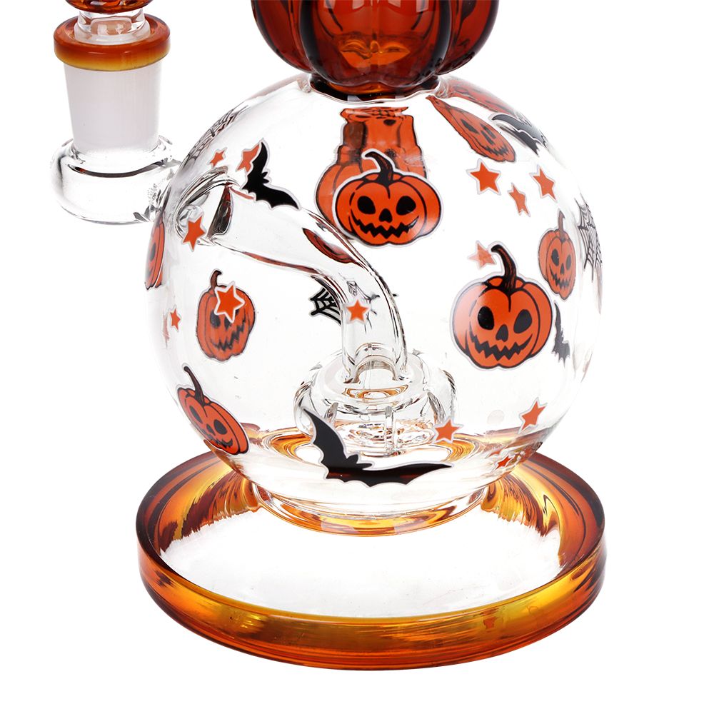Pulsar ~ Crazy Pumpkins Glass Water Pipe 7.9" / 14mm F