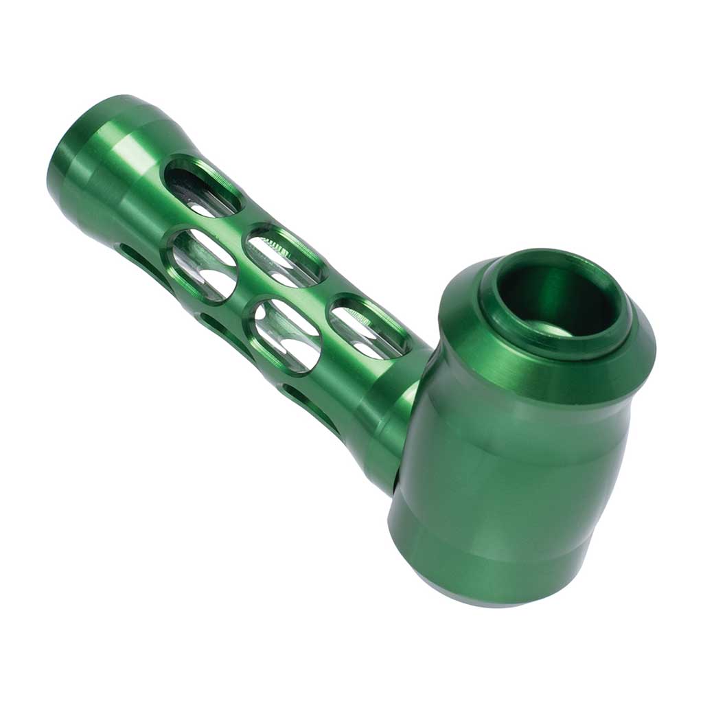 Honeybee Herb ~ ALUMINUM GLASS PERFORATED HAND PIPE