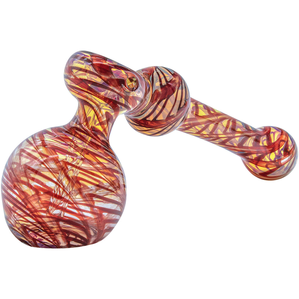 LA Pipes - Full Rake Fumed Hammer Bubbler Pipe 6"