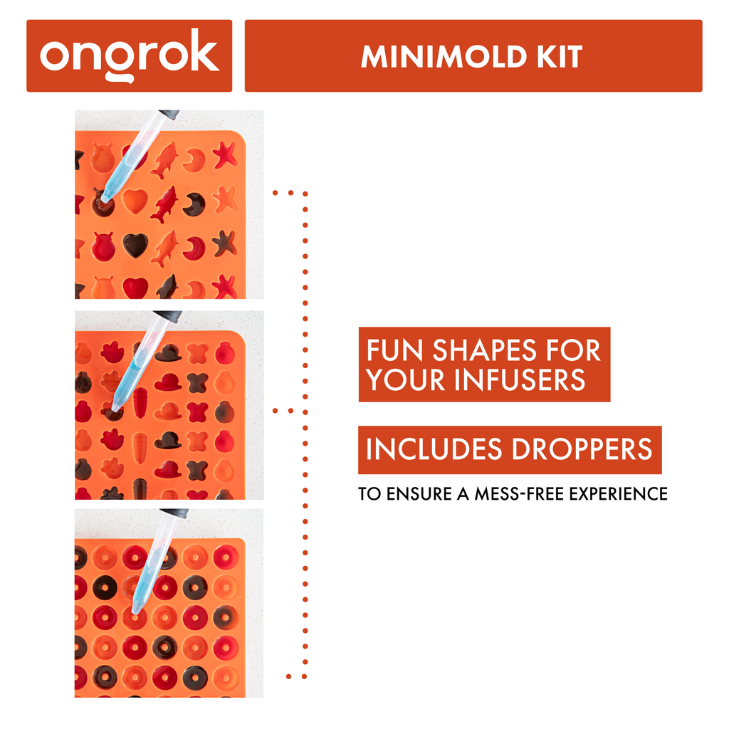 Ongrok - Silicone Gummy Molds with Droppers
