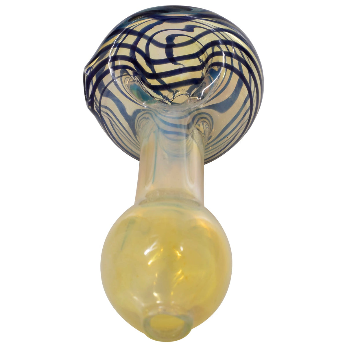 LA Pipes - Spiral-Head Color Changing Glass Spoon Pipe