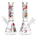 Gangster Cat Beaker Glass Water Pipe - 10" / 14mm F