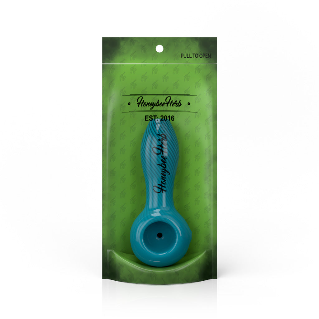 Honeybee Herb ~ Inside Out Linework Hand Pipe Spoon