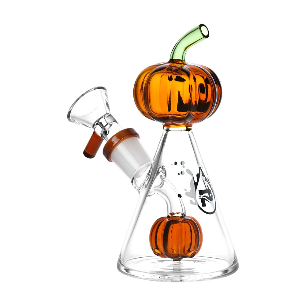 Pulsar ~ Pleasant Pumpkin Pal Glass Water Pipe - 5.25" / 14mm F