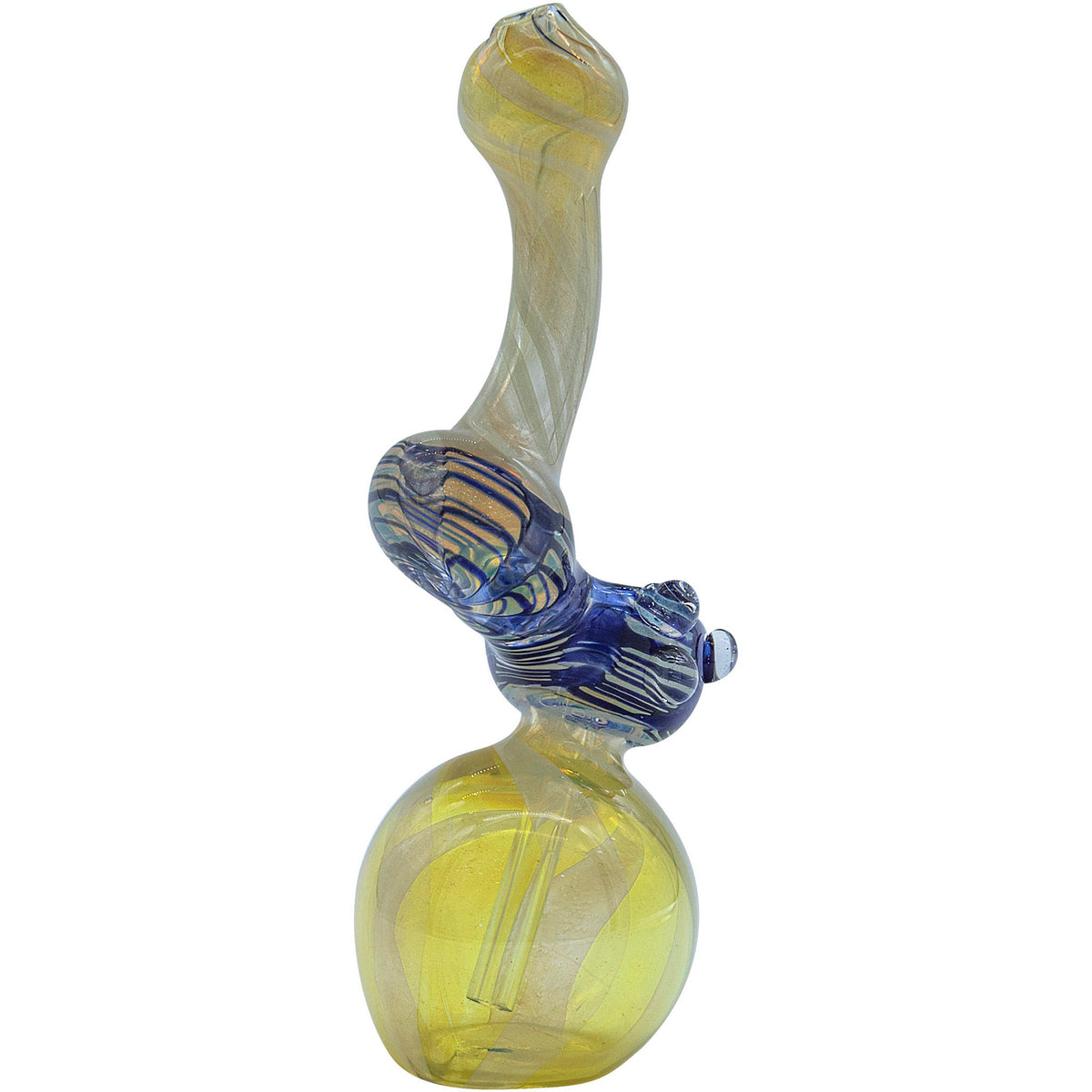 LA Pipes - "Rake Bubb" Fumed Sherlock Bubbler Pipe (Various Colors)