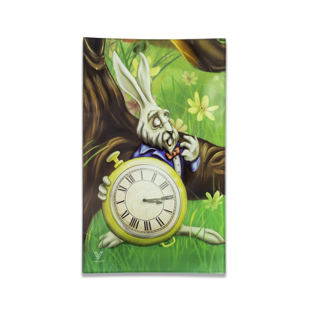 White Rabbit Glass Tray
