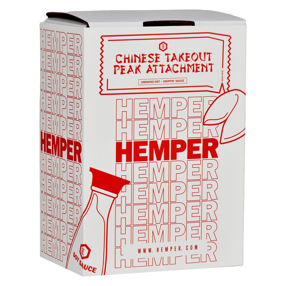 HEMPER - Chinese Takeout Glass Attachment for Puffco Peak & Peak Pro - 5.25