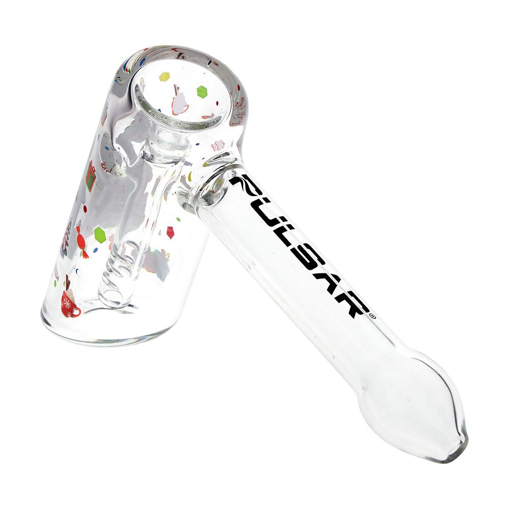 Pulsar - 3CT BUNDLE - Pulsar Christmas Themed Glass Bubbler - 5.75" / Designs Vary