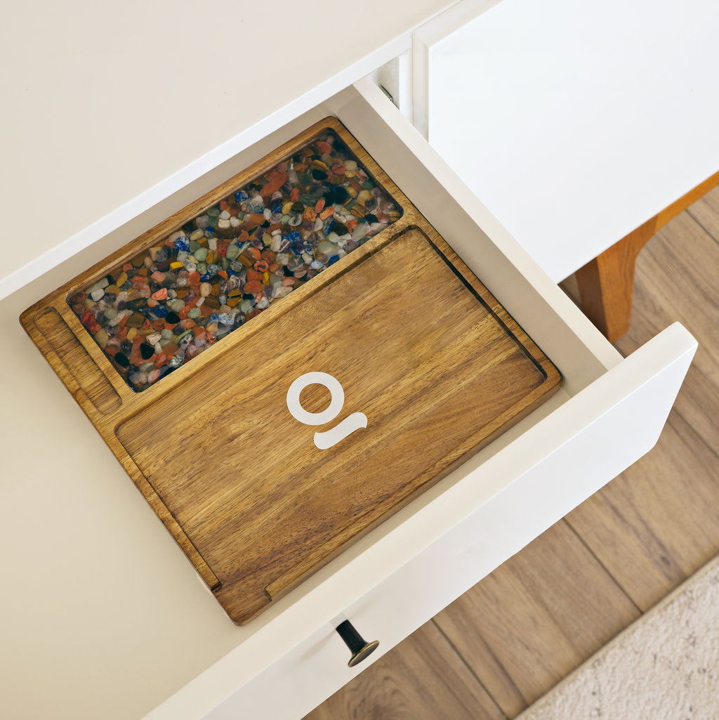 Ongrok - Premium Natural Acacia Wood Tray | 9.5" x 9.5"