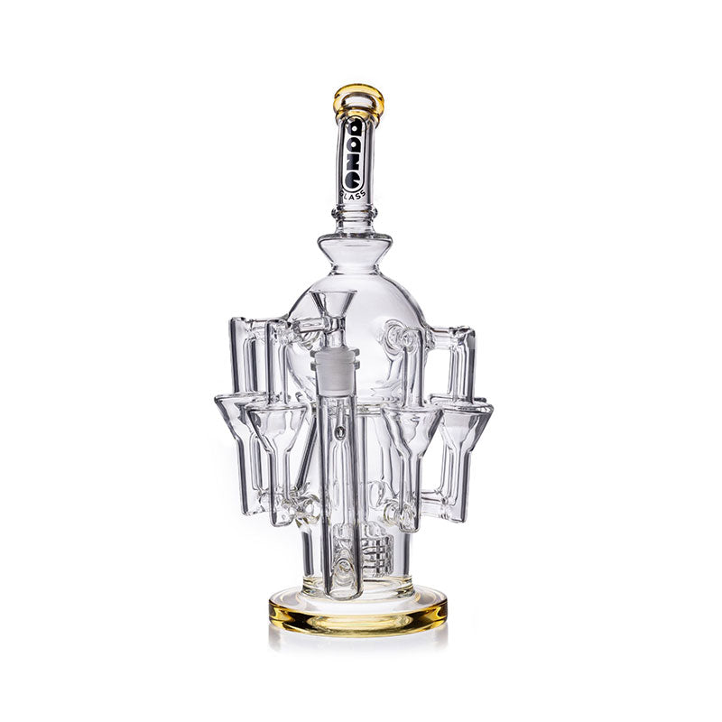 Daze Glass ~ 13" Octopus Recycler Style Matrix Perc Glass Water Pipe
