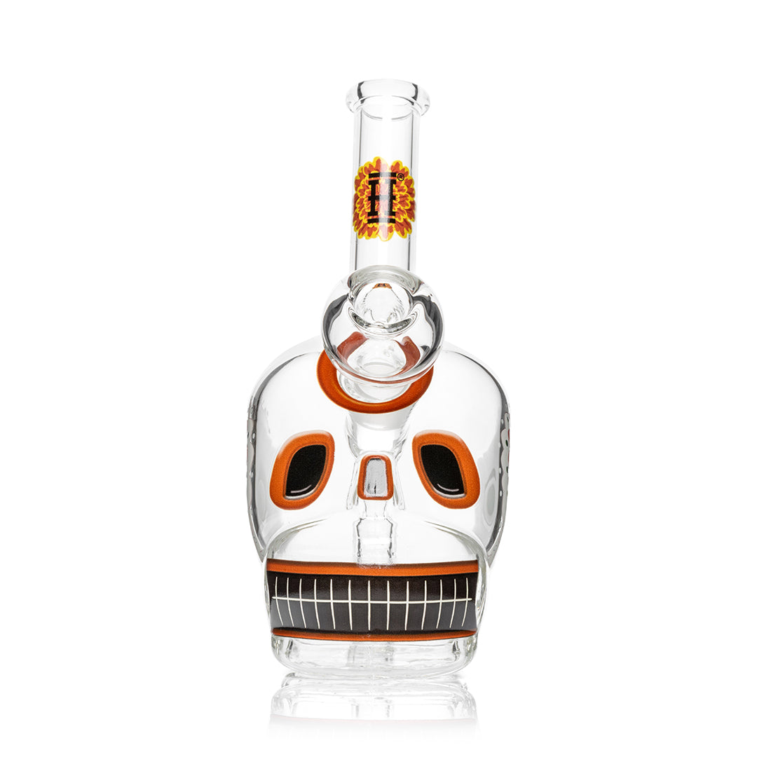 HEMPER - Dia De Los Muertos Skull Bong 6.1"