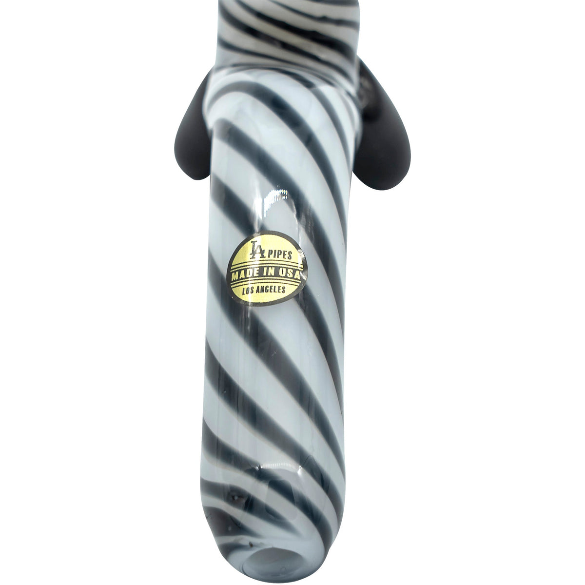 LA Pipes - Bone White Sitting Sherlock Glass Pipe