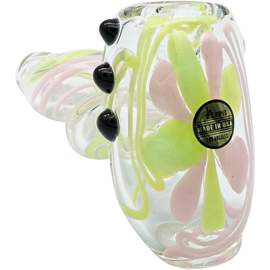 LA Pipes - Green Slyme and Bubble Gum Twist Hammer Pipe
