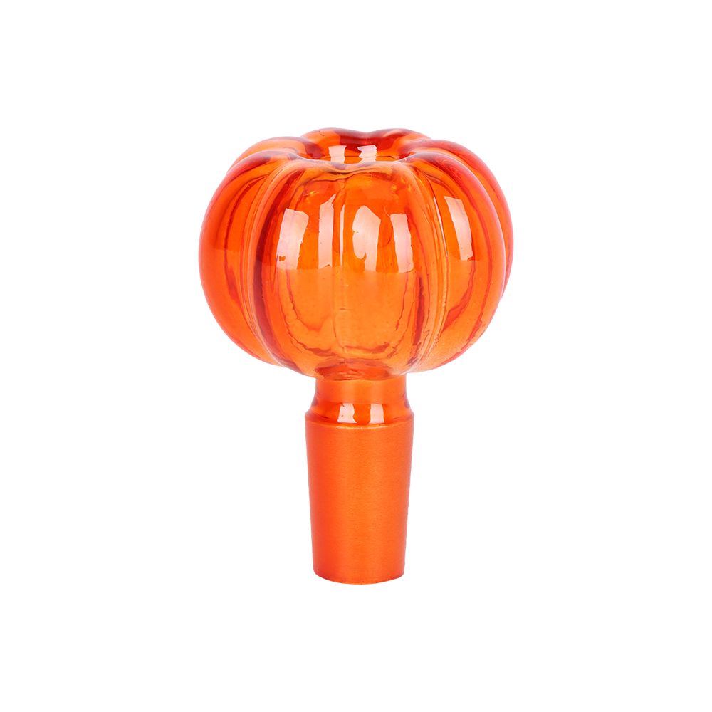 Pulsar ~ Pumpkin Glass Water Pipe - 7.25" / 14mm F