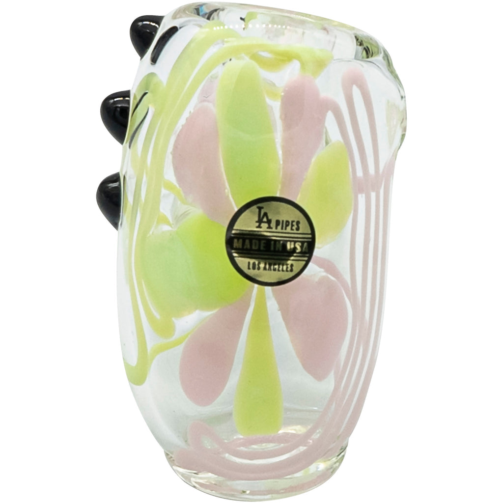 LA Pipes - Green Slyme and Bubble Gum Twist Hammer Pipe