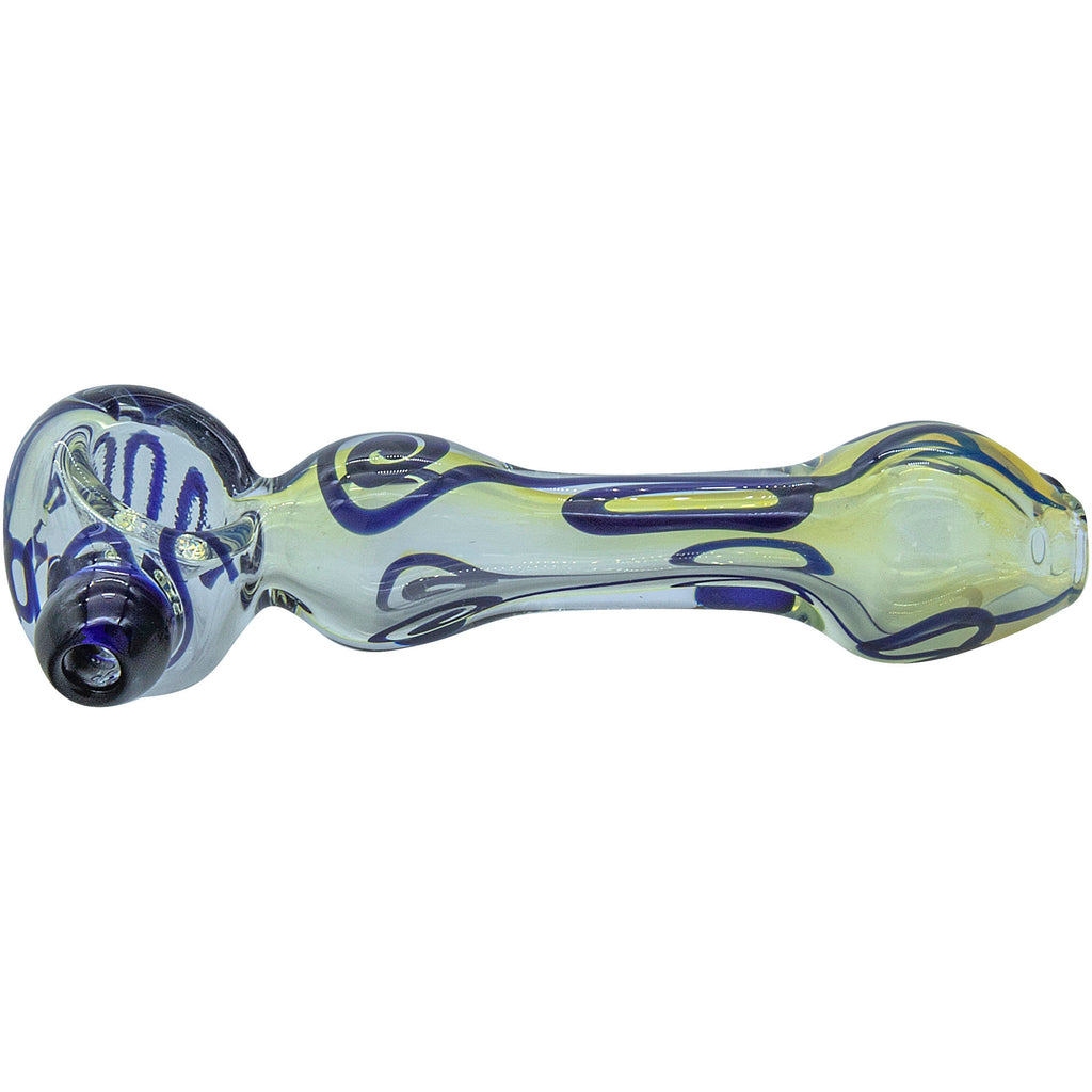 LA Pipes - "Painted Warrior Spoon" Glass Pipe