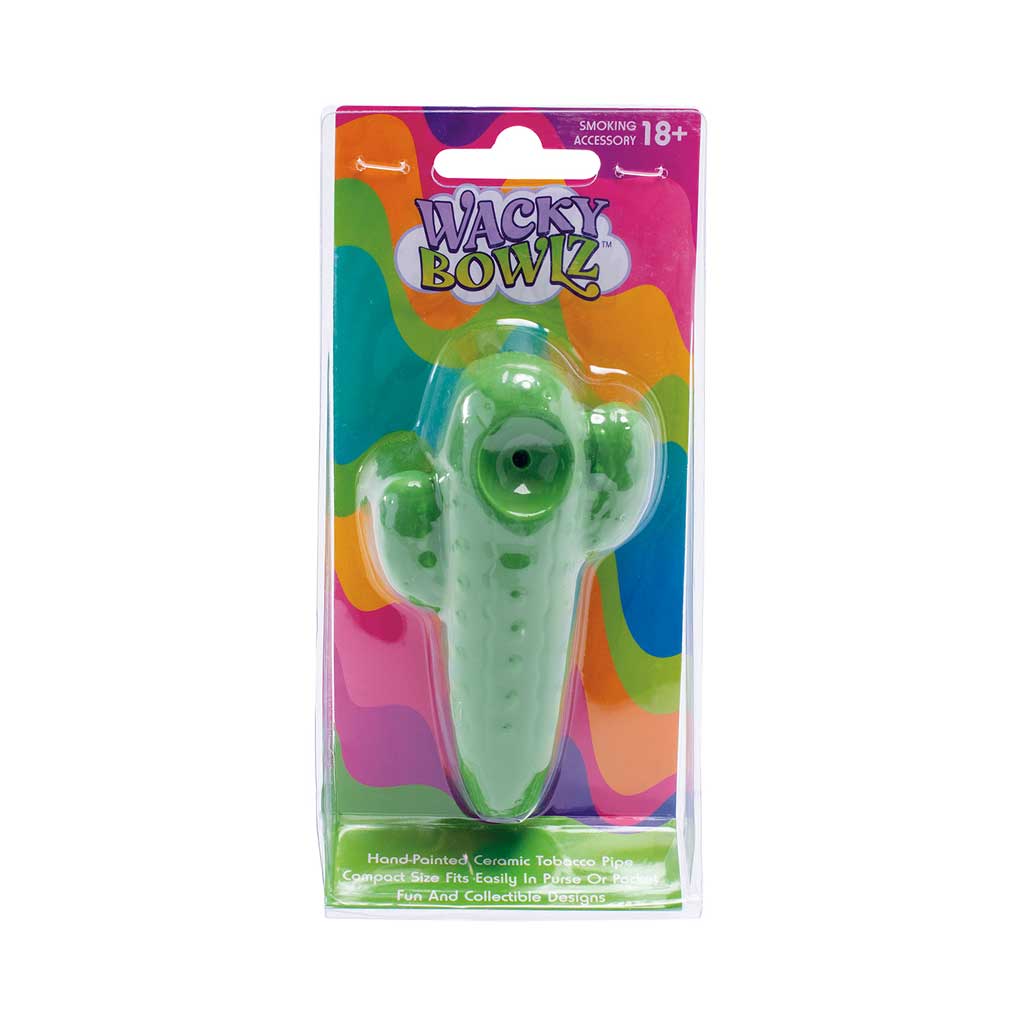WACKY BOWLZ ~ CACTUS CERAMIC HAND PIPE