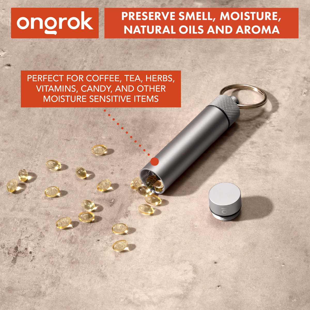 Ongrok - Aluminum Storage Keychain