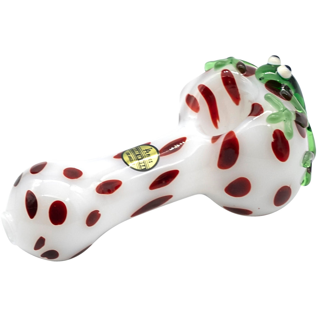 LA Pipes - "Spotted Poison Frog" Spoon Glass Pipe