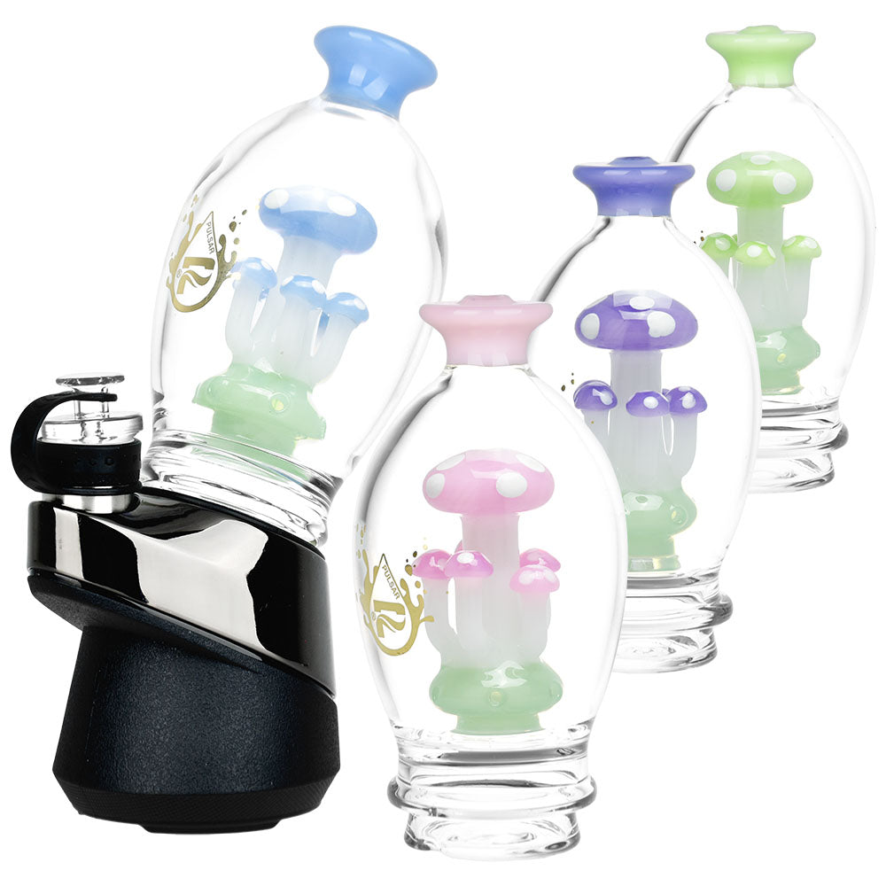 Pulsar ~ Shroom Cluster Bubbler Attachment for Puffco Peak Pro-5.25"/Colors Vary
