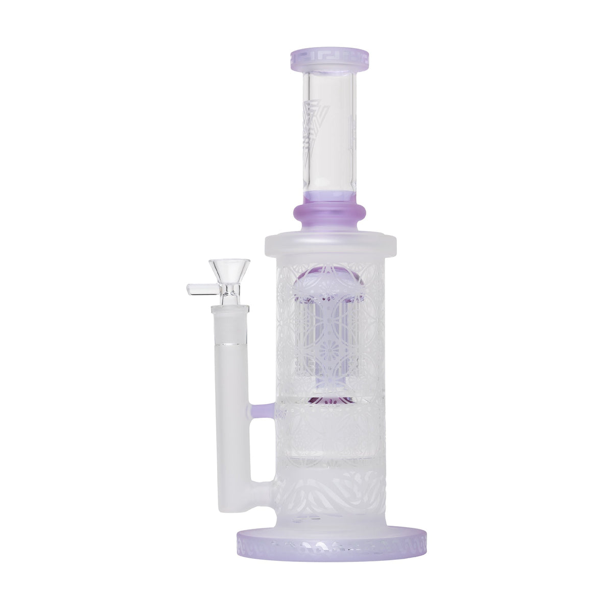 Human Grade - Sacred Straight Sandblasted Glass Water Pipe