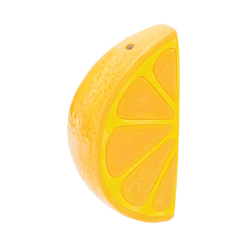 WACKY BOWLZ ~ ORANGE SLICE CERAMIC HAND PIPE