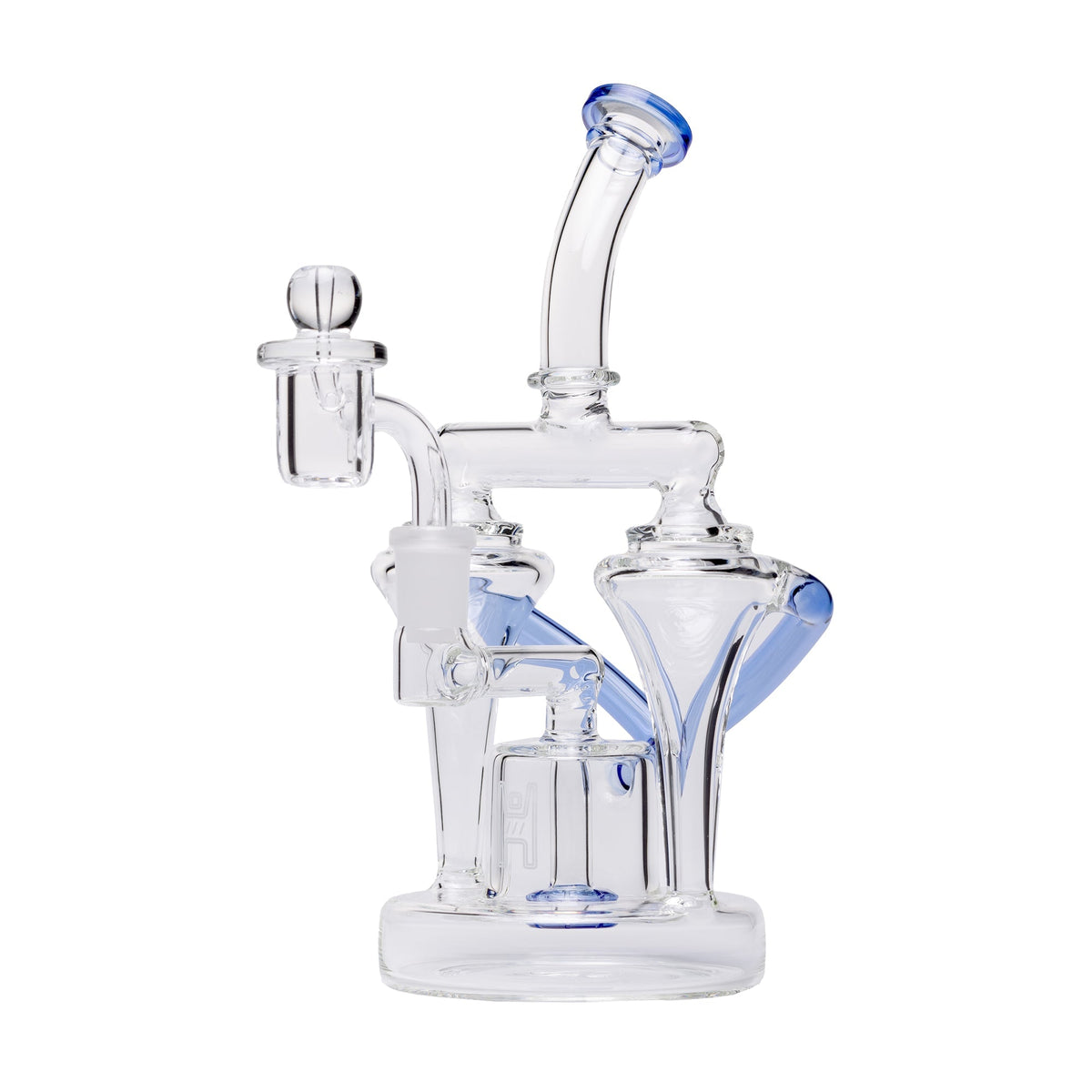 Human Grade - Dualing Recycler Glass Rig Water Pipe