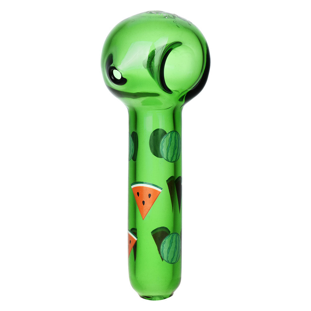 Pulsar ~ Fruit Series Watermelon Zkittles Herb Pipe Glow Duo - 10" / 14mm F