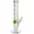 SeshGear ~ Twist Straight Tube Glass Water Pipe - 13.75" / 14mm F