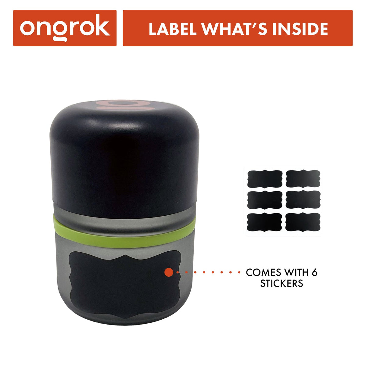 Ongrok - 80ml Child Resistant Jar | 6 Pack