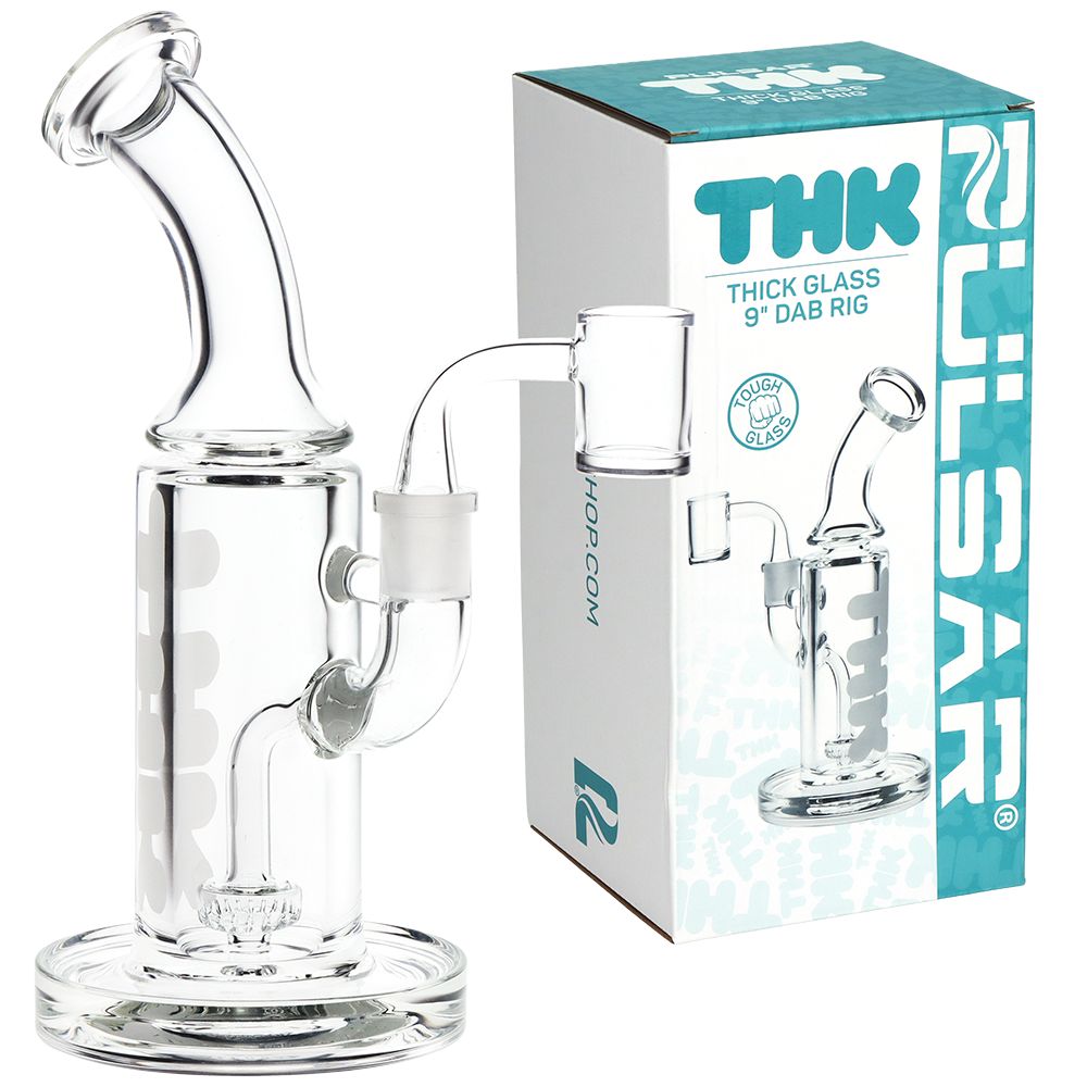 Pulsar ~ "THK" 9mm Glass Dab Rig - 9" / 14mm F