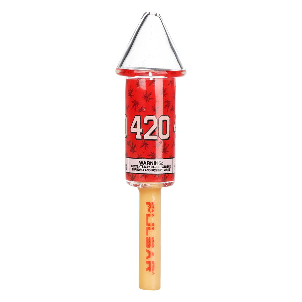 Pulsar ~ Bottle Rocket Glass Joint & Cone Holder - 6.5"