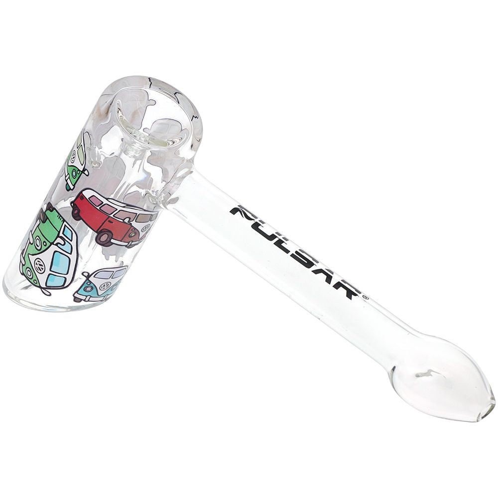 Pulsar ~ Design Series Hammer Glass Bubbler | 8"