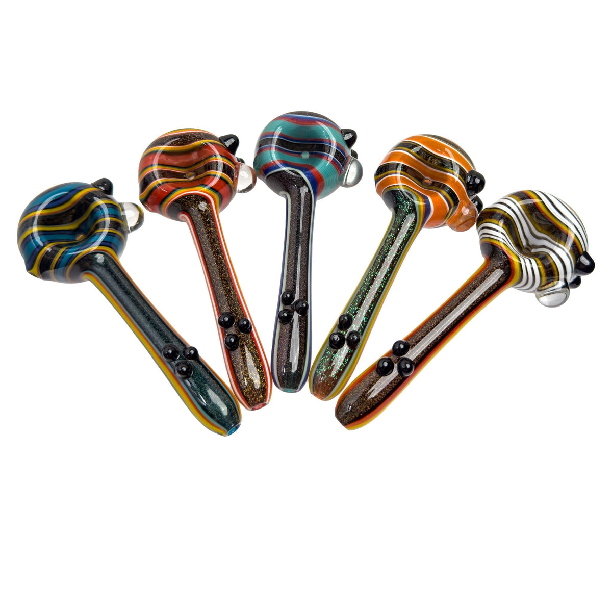 Eye Candy Crush ~ Dichro Thin-Stem Spoons (Various Colors)