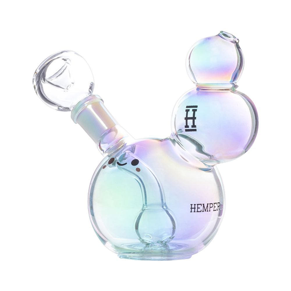HEMPER -  Bubbles Glass Water Pipe - 4.25" / 14mm F