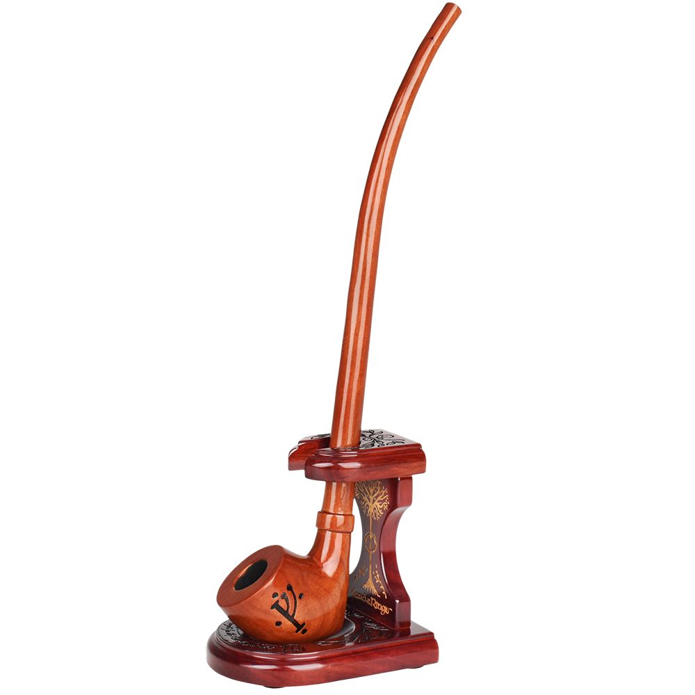Pulsar ~ Shire Pipes x LoTR GANDALF Pipe & MIDDLE-EARTH Pipe Stand Bundle - 12.5"