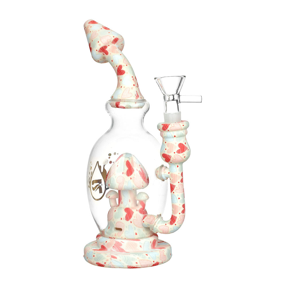 Pulsar ~ Shroom Celebration Water Pipe | 8" | 14mm F